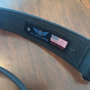 Blue alpha edc belt 38 black excellent condition.